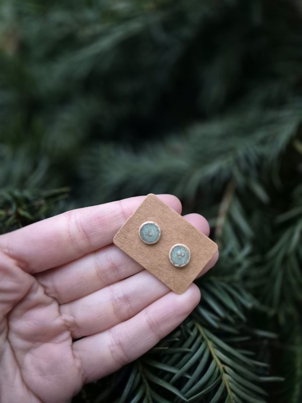 Ceramic stud earrings