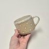 Ceramic mug with hearts