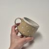Ceramic mug with hearts