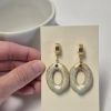 Ceramic statement earrings