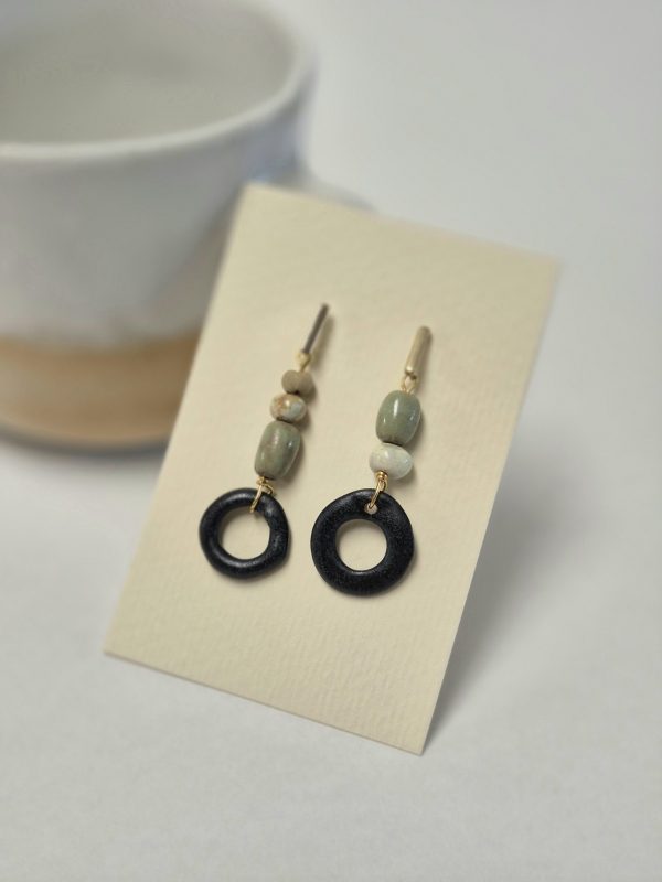 Contemporary ceramic earrings