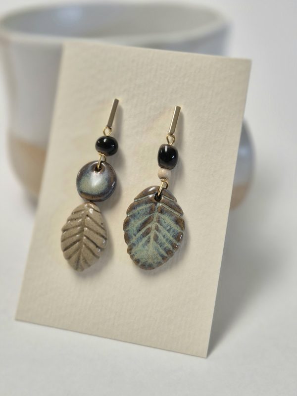 Woodland ceramic earrings