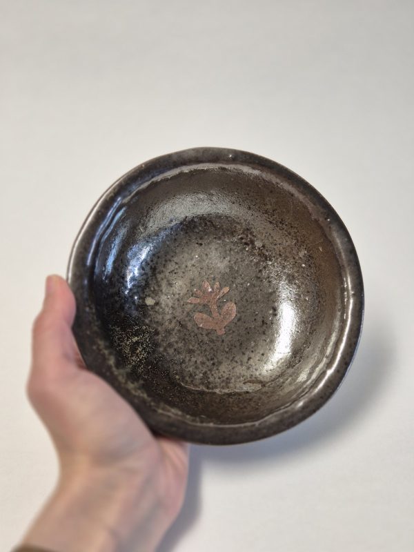 Wood fired dark bowl