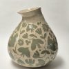 Ceramic sgraffito vase