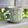 Ceramic leaf mug