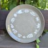Ceramic grey plate